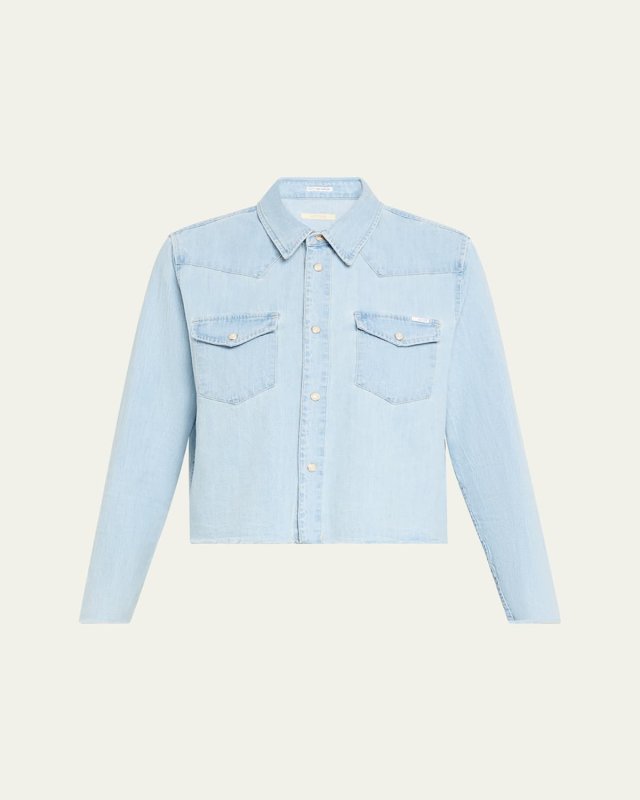 The Super Ex Crop Step Fray Shirt